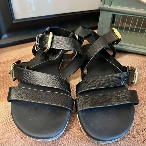 Christian Siriano For Payless Black TRISTAN Strappy Sandals (7) - Picture 1 of 5